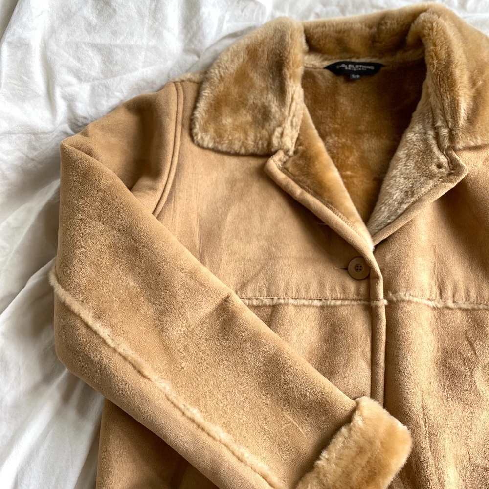 Beautiful Fur-cuffed Brown Teddy Coat